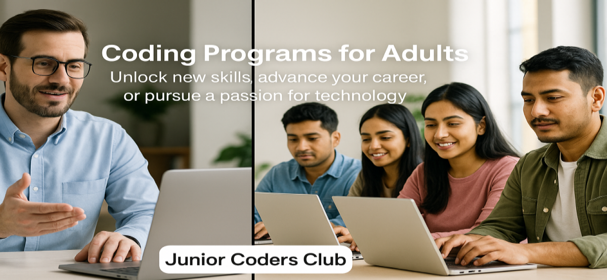 Adults learning to code in a collaborative environment